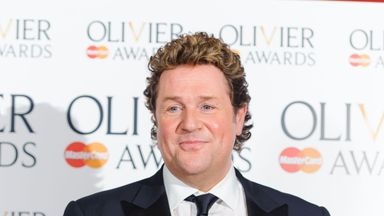 Michael Ball winner of 'Best Actor in a Musical' in the press room at the Olivier Awards 2013, at the Royal Opera House, in Covent Garden, central London.